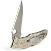 ARIAT German Silver Engraved Hybrid Blade Folding Knife, Silver, 3.5″ Blade (Large)(Silver)