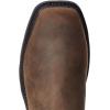 ARIAT Groundbreaker Chelsea Sq Toe H20 ST Mens Boot(Dark Brown)
