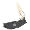 ARIAT Inset Shield Logo Plain Edge Blade Folding Knife, Black, 3.5″ Blade (Large)(Black)