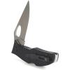ARIAT Inset Shield Logo Plain Edge Blade Folding Knife, Black, 3.5″ Blade (Large)(Black)