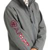 ARIAT Kids’ Logo 2.0 Softshell Jacket(Charcoal/Americana)