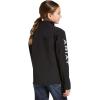 ARIAT Kid’s New Team Softshell Jacket Black(Black)
