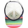ARIAT Ladies Cap, Multi-Colored Serape Brim & Bill, Black Signature Logo, White Mesh Back, Snapback