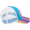 ARIAT Ladies Snap Back Striped Hat, Multicolored