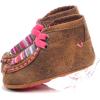 ARIAT Lil’ Stompers Infant Girls’ Casual Shoes(Brown/Pink Serape (Aurora))