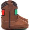 ARIAT Lil’ Stompers Infant Unisex Western Boots(Brown (Mexico Flag))