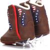 ARIAT Lil’ Stompers Infant Unisex Western Boots(Brown/Usa Flag (George))