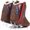 ARIAT Lil’ Stompers Infant Unisex Western Boots(Brown/Usa Flag (George))
