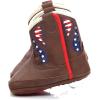 ARIAT Lil’ Stompers Infant Unisex Western Boots(Brown/Usa Flag (George))