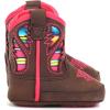 ARIAT Lil’ Stompers Infant Unisex Western Boots(Pink/Brown (Flora))