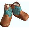 ARIAT Lil’ Stompers Infant Unisex Western Boots(Turquoise/Brown (Round Up))