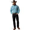 ARIAT Male Team Logo Twill Classic Fit Shirt Sea Scape USA 3X-Large(Blue)