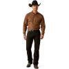 ARIAT Male Team Logo Twill Classic Fit Shirt Sea Scape USA 3X-Large(Brown)