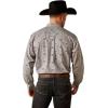 ARIAT Male Team Logo Twill Classic Fit Shirt Sea Scape USA 3X-Large(Grey)