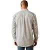 ARIAT Male Team Logo Twill Classic Fit Shirt Sea Scape USA 3X-Large(Light Grey)