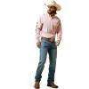 ARIAT Male Team Logo Twill Classic Fit Shirt Sea Scape USA 3X-Large(Pink)