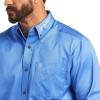 ARIAT Male Team Logo Twill Classic Fit Shirt Sea Scape USA 3X-Large(Reykjavic Blue/Ginger Bread Southwest)