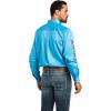 ARIAT Male Team Logo Twill Classic Fit Shirt Sea Scape USA 3X-Large(Riveria)