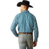 ARIAT Male Team Logo Twill Classic Fit Shirt Sea Scape USA 3X-Large(Teal)