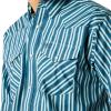 ARIAT Male Team Logo Twill Classic Fit Shirt Sea Scape USA 3X-Large(Teal)