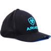 ARIAT Men’s Black Blue Half Mesh Hat(Black)