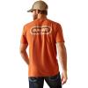 ARIAT Men’s Buckaroo T-Shirt, Buckhorn(Adobe Heather/Rope Lockup)