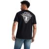 ARIAT Men’s Buckaroo T-Shirt, Buckhorn(Black/Arrowhead 2.0)