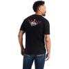 ARIAT Men’s Buckaroo T-Shirt, Buckhorn(Black/Bronc Buster)