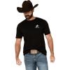 ARIAT Men’s Buckaroo T-Shirt, Buckhorn(Black/Bronco Flag)