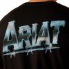 ARIAT Men’s Buckaroo T-Shirt, Buckhorn(Black/Chrome Wire)