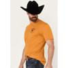 ARIAT Men’s Buckaroo T-Shirt, Buckhorn(Buckhorn Heather/Bison Skull)