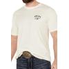 ARIAT Men’s Buckaroo T-Shirt, Buckhorn(Off White/Southwest Curve)