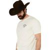 ARIAT Men’s Buckaroo T-Shirt, Buckhorn(Off White/Southwest Curve)