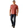 ARIAT Men’s Buckaroo T-Shirt, Buckhorn(Red Clay Heather/Sw Elements)