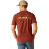 ARIAT Men’s Buckaroo T-Shirt, Buckhorn(Rusty Heather/Sw Cacti)