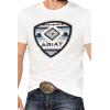 ARIAT Men’s Buckaroo T-Shirt, Buckhorn(White)