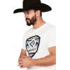 ARIAT Men’s Buckaroo T-Shirt, Buckhorn(White)