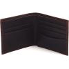ARIAT Men’s Bull Hide Leather Bifold Wallet with Embroidered Logo, Dark Brown