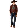 ARIAT Men’s Carlsbad Canyon Hoodie, Brown(Brown)
