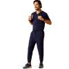 ARIAT Mens Drew Cargo Stretch Jogger Scrub Pant(Navy)