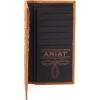 ARIAT Men’s Genuine Leather Floral Embossed Rodeo Wallet