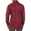 ARIAT Men’s Khaki Solid Fitted Shirt(Burgundy)