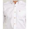ARIAT Men’s Khaki Solid Fitted Shirt(White)