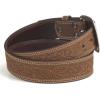 ARIAT Men’s Leather Floral Embossed Belt(Medium Brown)