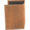 ARIAT Men’s Leather Trifold Wallet with Embossed Logo and Contrast Stitching, Medium Brown