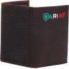 ARIAT® Men’s Mexico Flag Logo Brown Leather Trifold Wallet