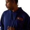 ARIAT Men’s Navy Woodshop Stack Hoodie(Navy)
