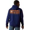 ARIAT Men’s Navy Woodshop Stack Hoodie(Navy)