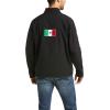 ARIAT Men’s New Team Softshell Mexico Jacket, Black(Black)