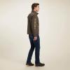 ARIAT Men’s New Team Softshell Mexico Water Resistant Jacket(Banyan Bark Heather)